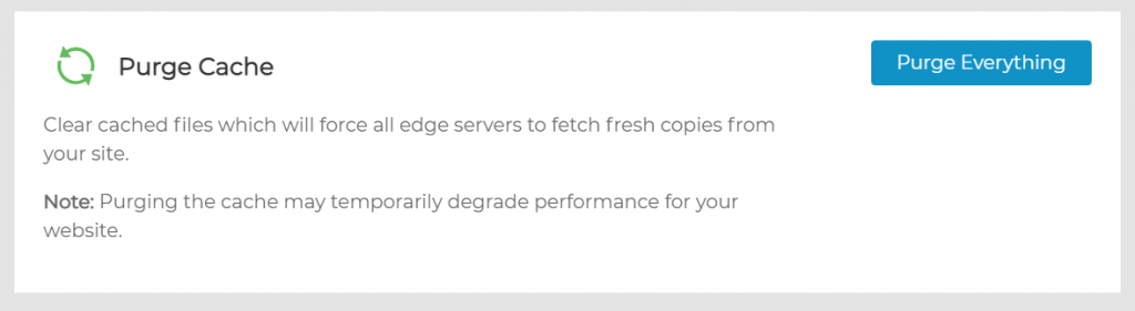 purge caching