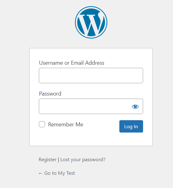 wordpress login